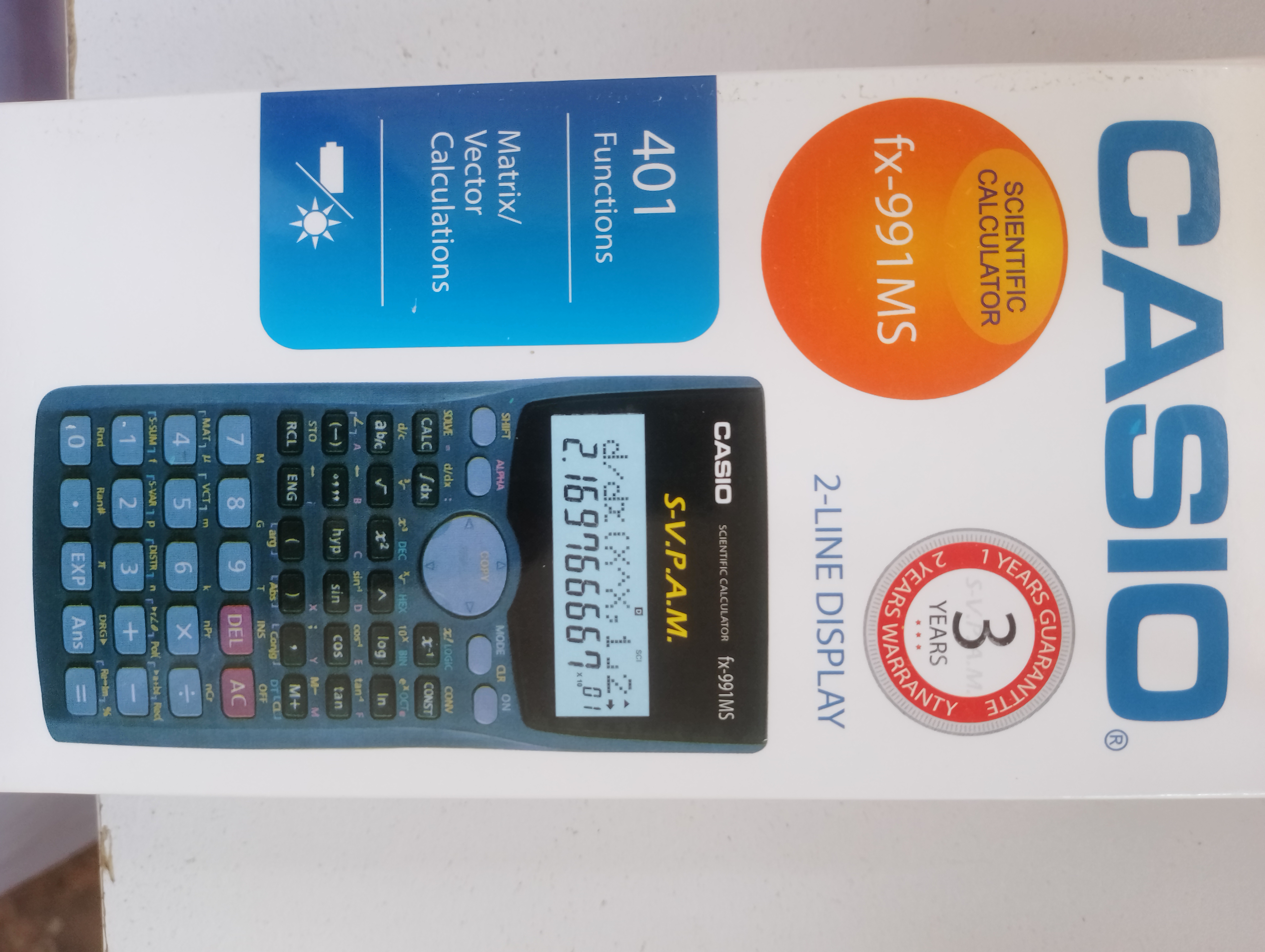 ক্যালকুলেটর fx-991MS